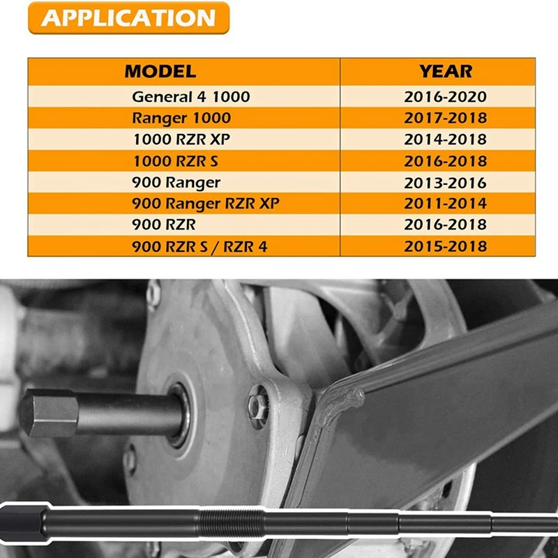 L'extracteur d'embrayage primaire pour ycin est Ranger 900/1000, RZR, motoneige 1999-2020, remplace 2872085, 2875567, 8000-4005