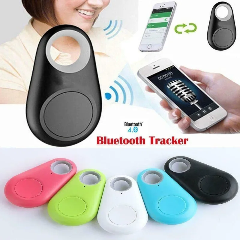 1Pcs Mini Fashion GPS Tracker Anti Lost Alarm Bezprzewodowy portfel dziecięcy Smart Dog Pets Bluetooth Key Finder Locator Apple Android