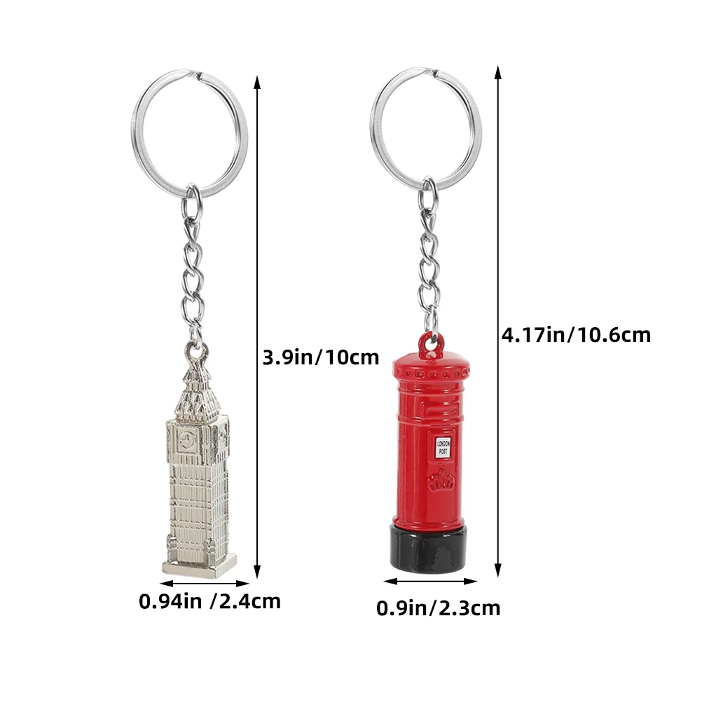 Portachiavi con bandiera del regno unito regali di londra portachiavi porta Souvenir ciondolo in lega di cartoni animati decorazione da appendere Big Ben borsa da donna in zinco britannico
