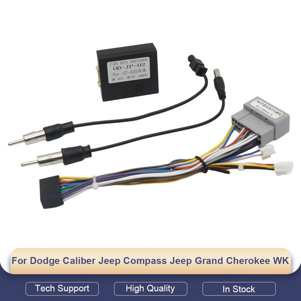 16 Pin CANBUS Decoder Harness for Dodge Caliber Jeep Compass Grand Cherokee WK Adapter Kit
