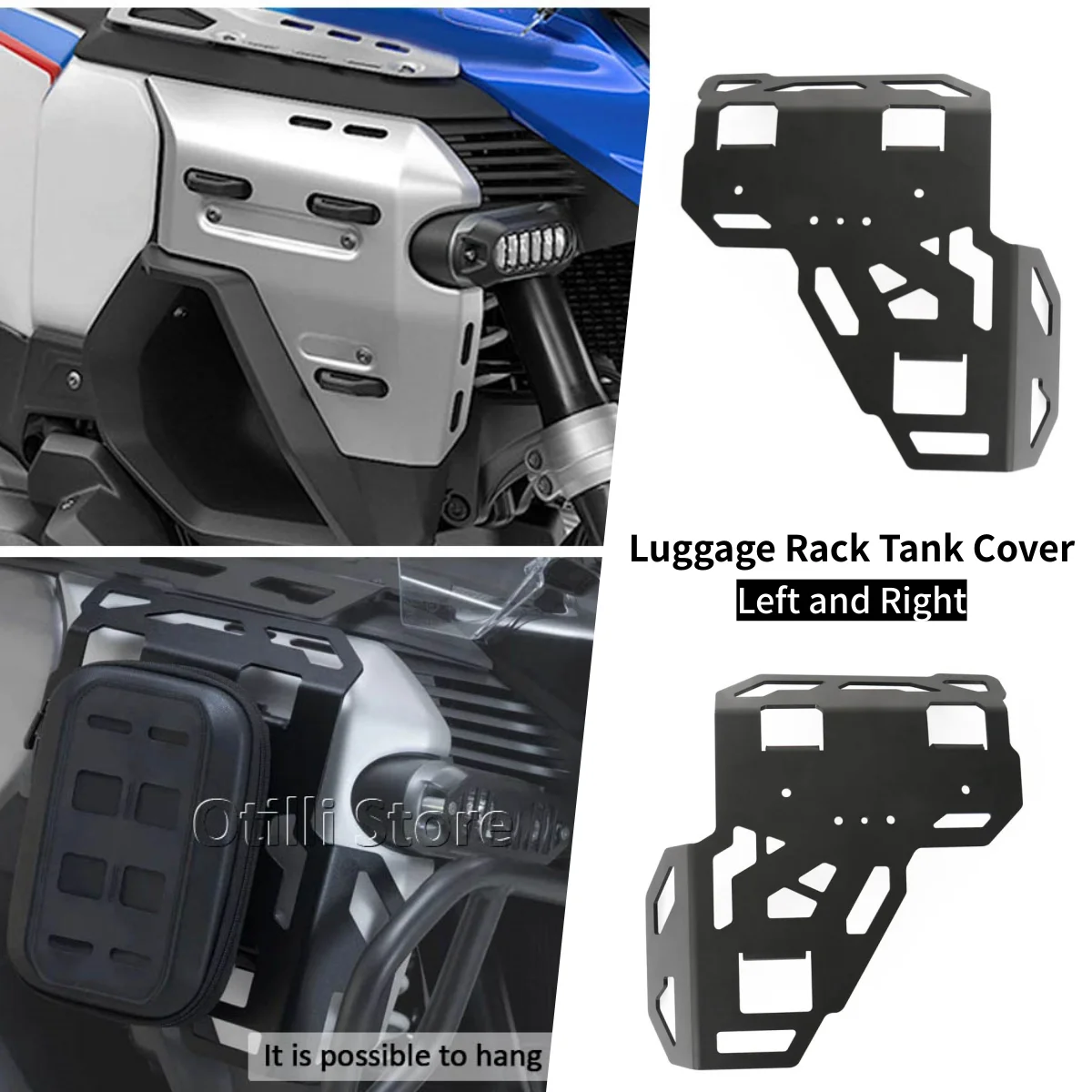 

For BMW R1300GS ADV R 1300 GS Adventure 2024 2025 Luggage Rack Side Fuel Tank Rack Bracket 1 Pair Motorcycle Frame Bag Hanger