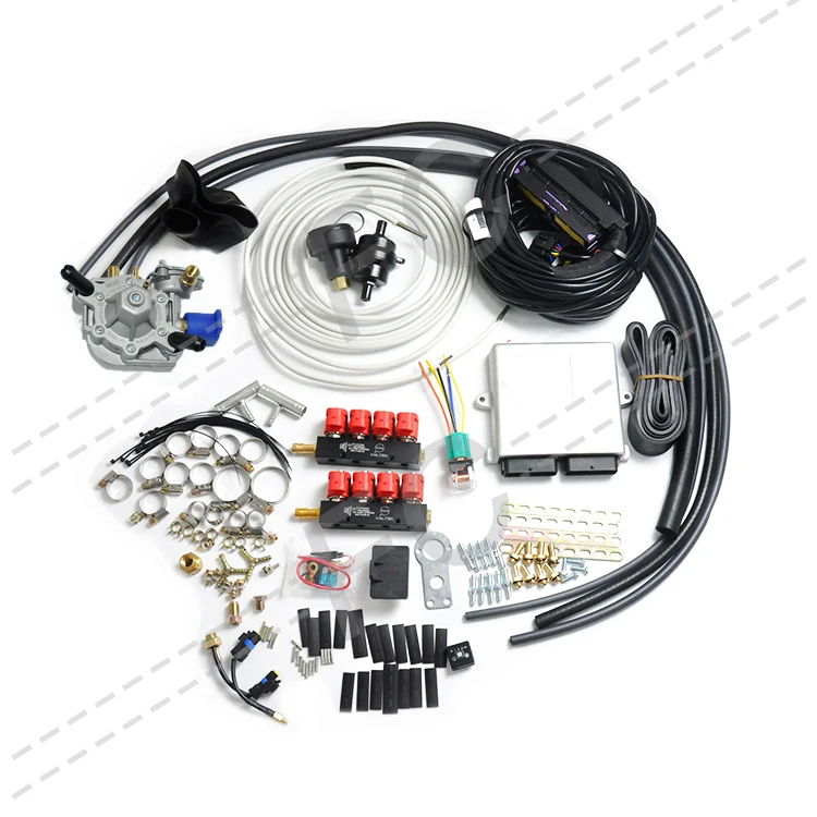 FC Petrol to lpg 8 Cylinder Kit lpg Glp Conversion Kit Glp 5 Th Generation Convert Parts Equipment Kit for Petrol Engine Car