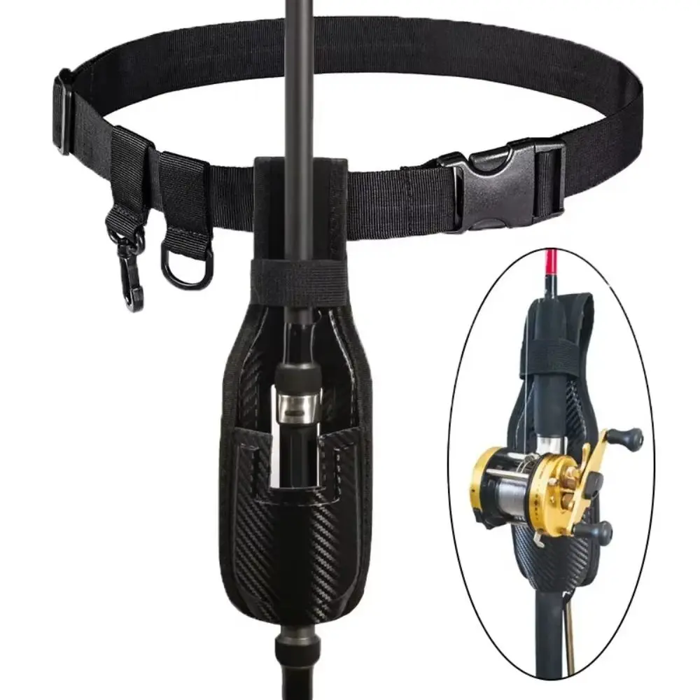 

Adjustable Fishing Rod Belt Holder Hanging Buckle Wader Strap Lure Fishing Rod Insertion Portable Rod Holder Casting Fishing