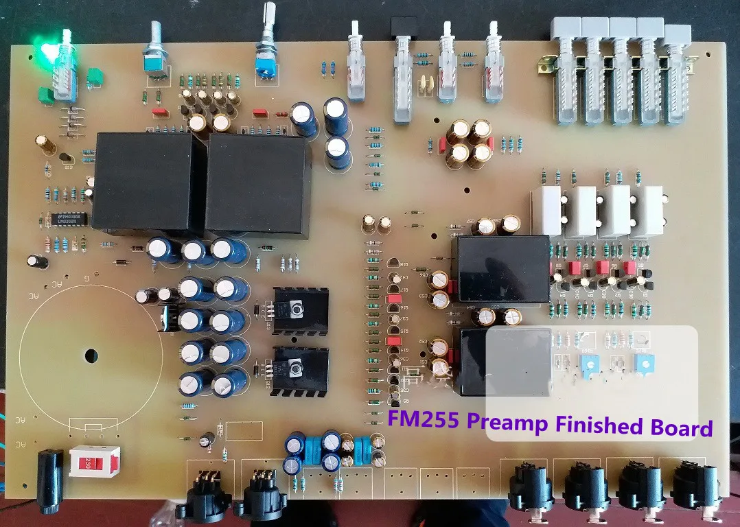 

Directly engraved Swiss FM255 pre-stage finished board Three-way single-ended input selection, support balanced output