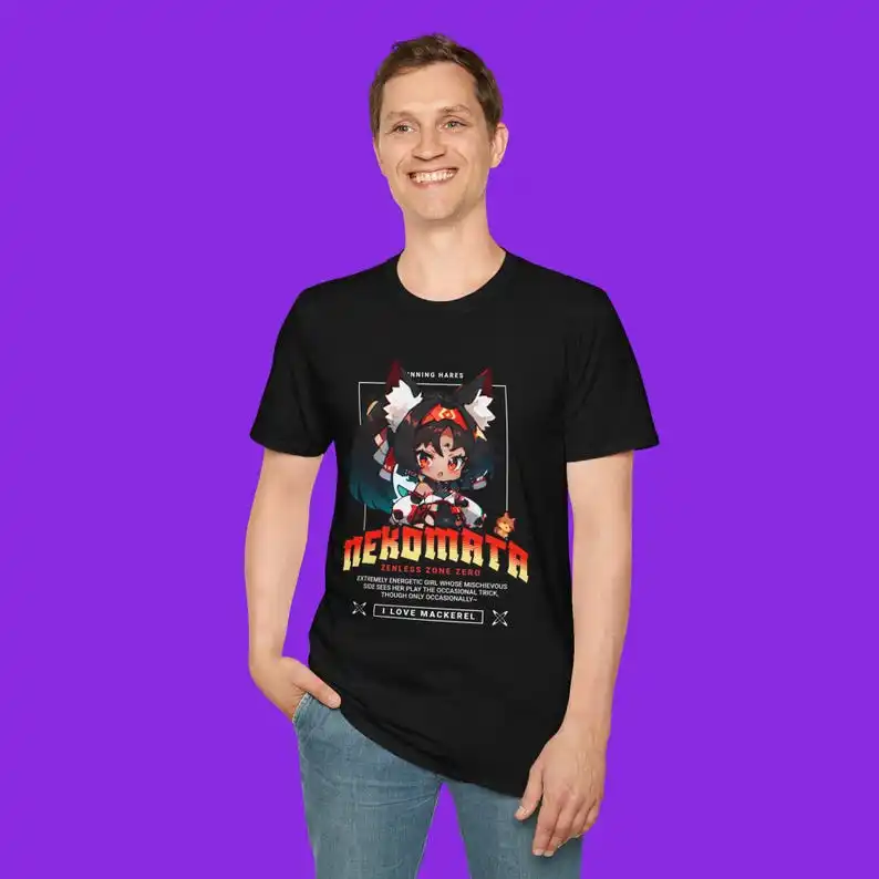 Zenless Zone Zero ShirtChibi Fan Art ShirtNekomata ShirtZZZ ShirtZZZHoyoverse