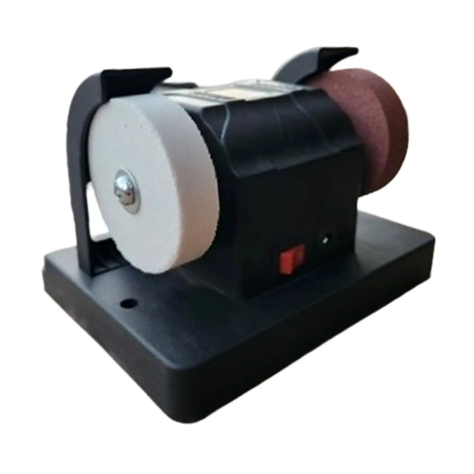 Dual Wheel Mini Bench Grinder Compact Desktop Device ABS Material for Tool Maintenance and Polishing Home Use