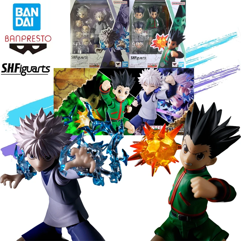 

Original Bandai Banpresto Brand New Genuine and Unopened Hunter Hunter S H Figuarts Gon Freecss Killua Zoldyck Action Figure