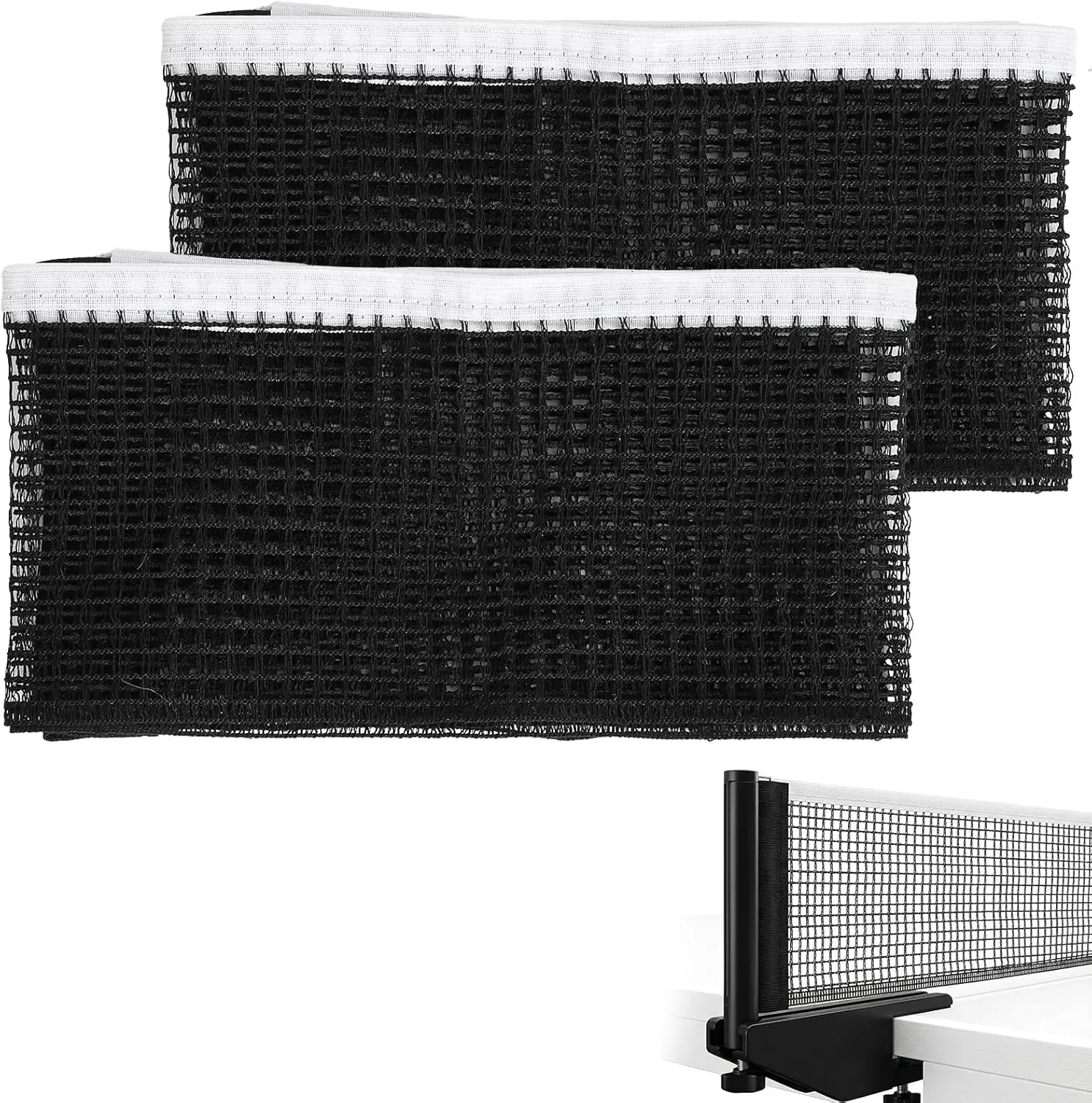 

Retractable Table Tennis Net Table Grid Polyester Cotton Mesh Portable Ping Pong Net Rack Replacement Table Tennis Accessories