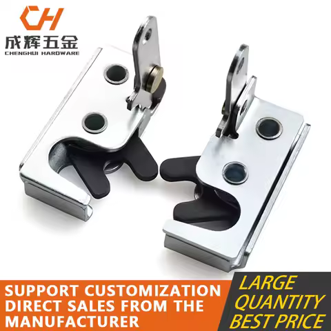 R 4 pull type mechanical door lock zipper press drive impact door lock impact type concealed heavy-duty hasp fastener