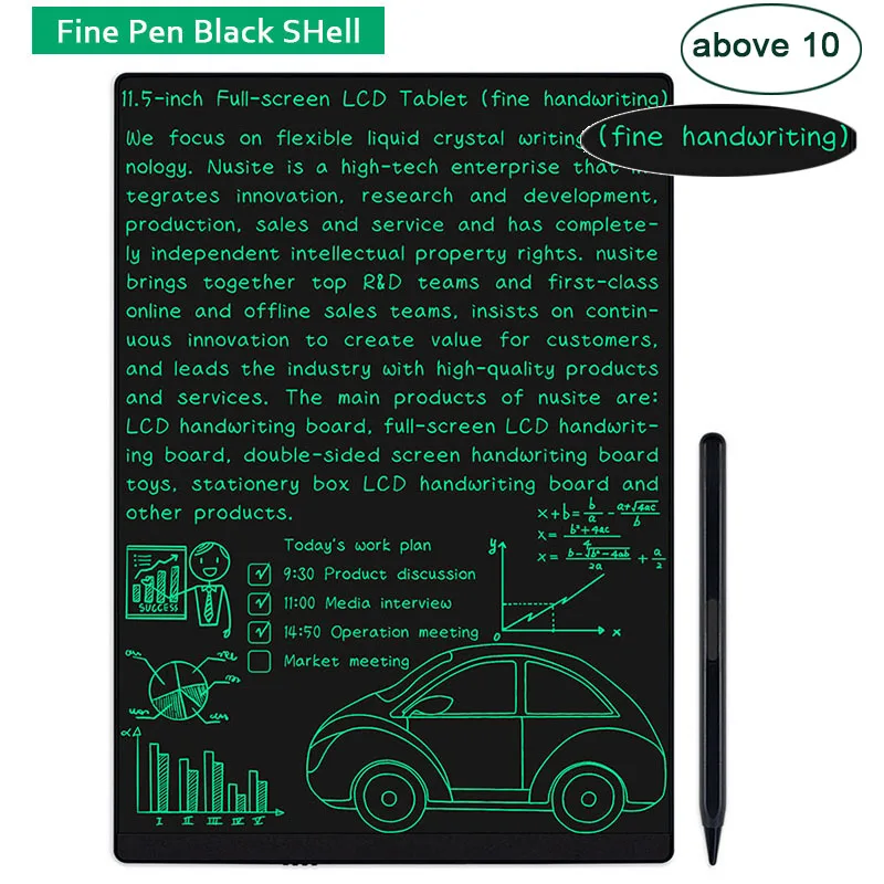 11,5-Zoll-Vollbild super feine Handschrift LCD-Schreibtafel elektronisches Zeichenbrett Kinder Graffiti Malerei Memo lernen Pads