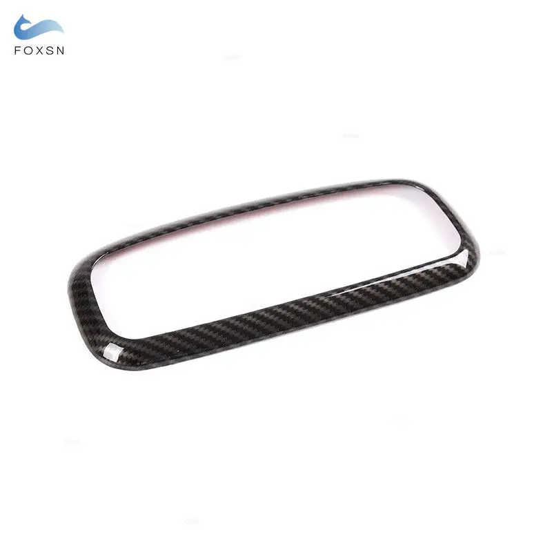 For Ford Ranger Wildtrak 2015-2021 ABS Carbon Fiber Car Rear Reading Light Lamp Panel Frame Trim Auto Interior Accessories