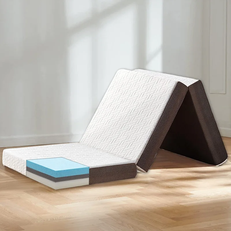 

Memory cotton mattress three-fold mattress slow rebound sponge easy to carry and roll