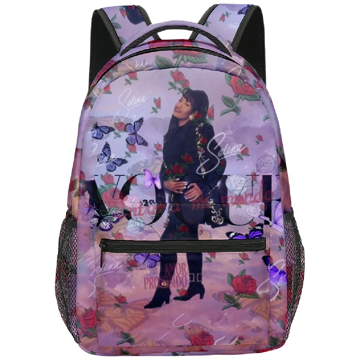 

Fashion Kpop Youthful School Bags Unisex Selena Quintanilla Travel Bags 3D Print Oxford Waterproof Notebook Shoulder Backpacks