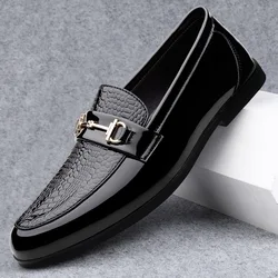 shoes for men large-size fashion casual leather shoes wholesale comfortable crocodile pattern shoes for men  men shoes