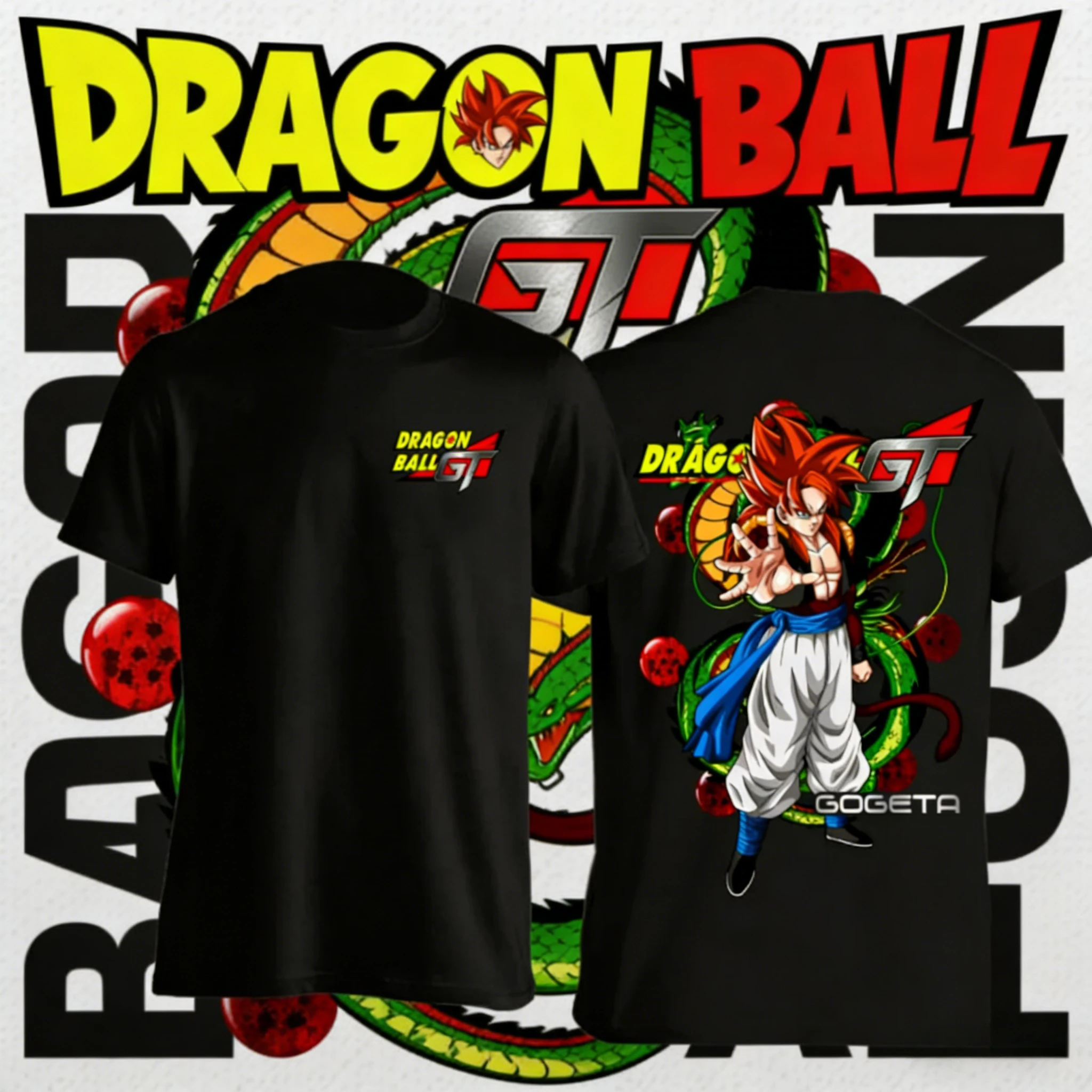 Dragon Ball Gogeta Super Saiyan 100%Cotton T-Shirt Men's Plus Size Summer 2026 Casual Sports Fashion Streetwear Short Sleeve Tee