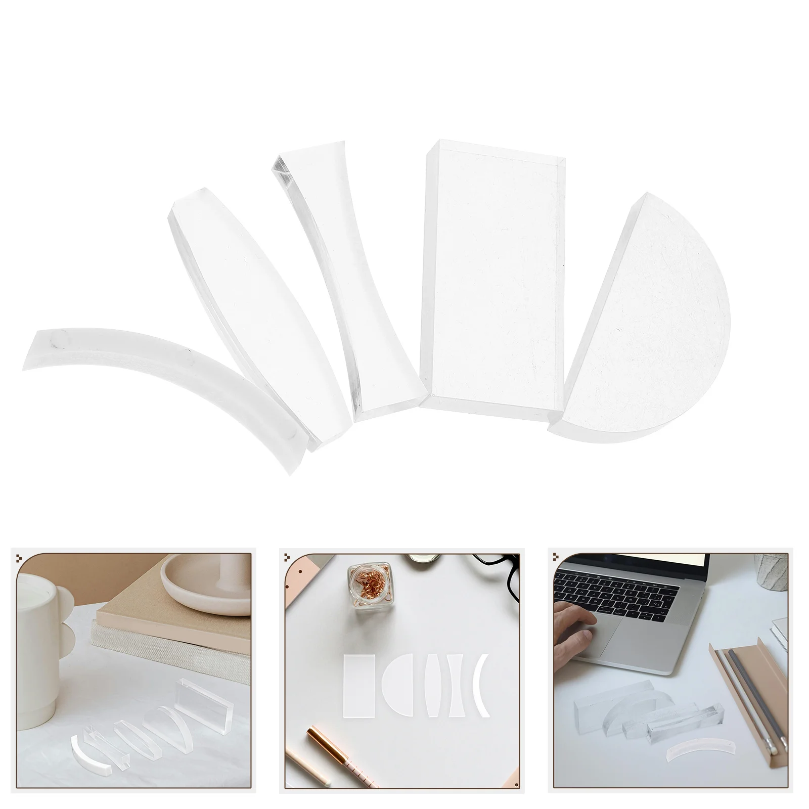 

5pcs Optical Experiment Set Physics Teaching Aids Accurate Results Comprehensive Lenses Convex Lens Science Supplies