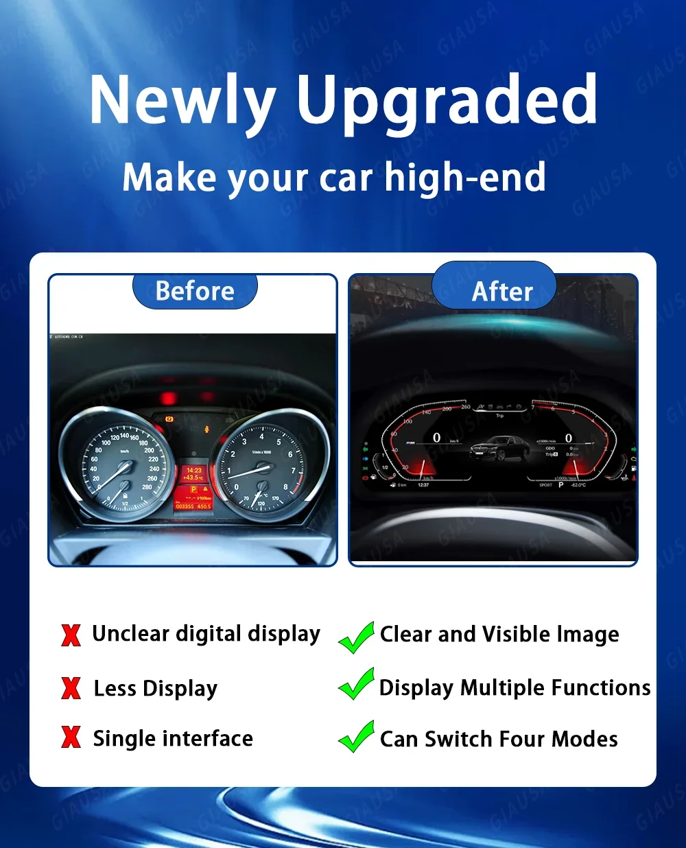 

2024 Latest Original Car Digital Cluster Instrument For BMW Z4 E89 2009 2010 2011 2012 2013-2016 Year LCD Dashboard Speedmeter