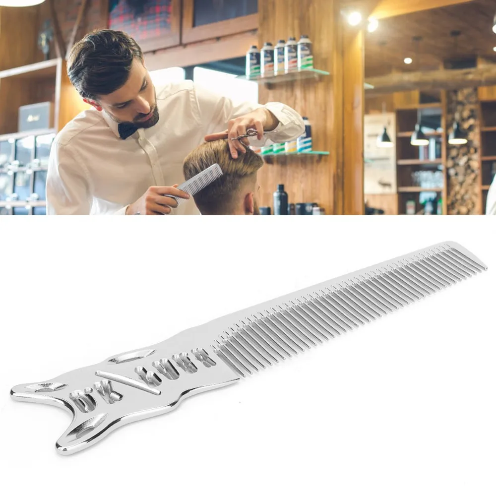 

Aluminum Material Professional Anti-Static Haircut Comb Durable Material Anti Static Design Aluminum Comb Non Slip Ergonomic