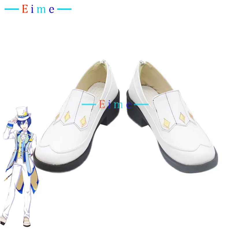 

PJSK Kaitoo Cosplay Shoes PU Anime Leather Shoes Halloween Carnival Boots Game Accessories Cosplay Props Custom Made