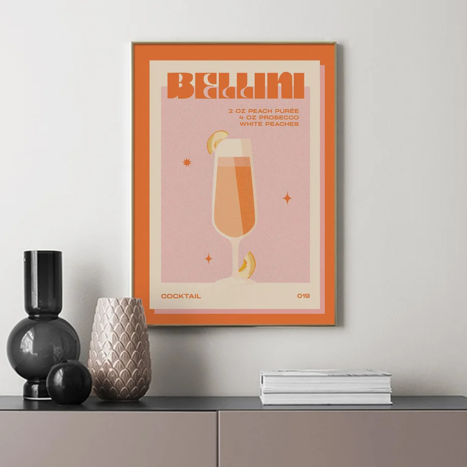 ZOMBIE Bellini Tequila Old Fashioned Cocktail Wall Art Print Canvas Painting Nordic Poster Wall Picture For Living Room Decor