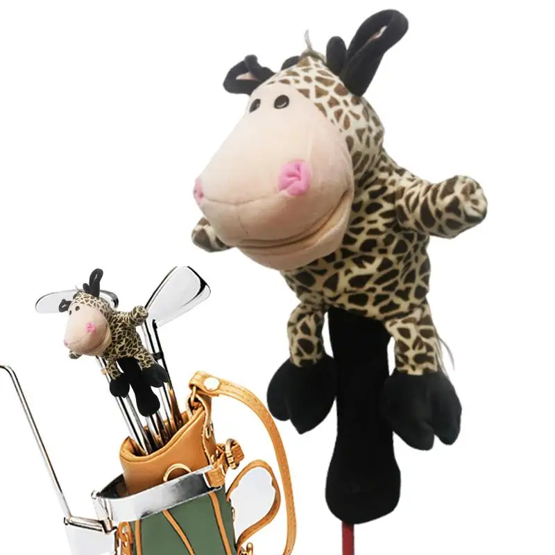 動物のぬいぐるみゴルフクラブカバー、保護ヘッドカバー、かわいい動物園のフェアウェイスリーブ、1本の木