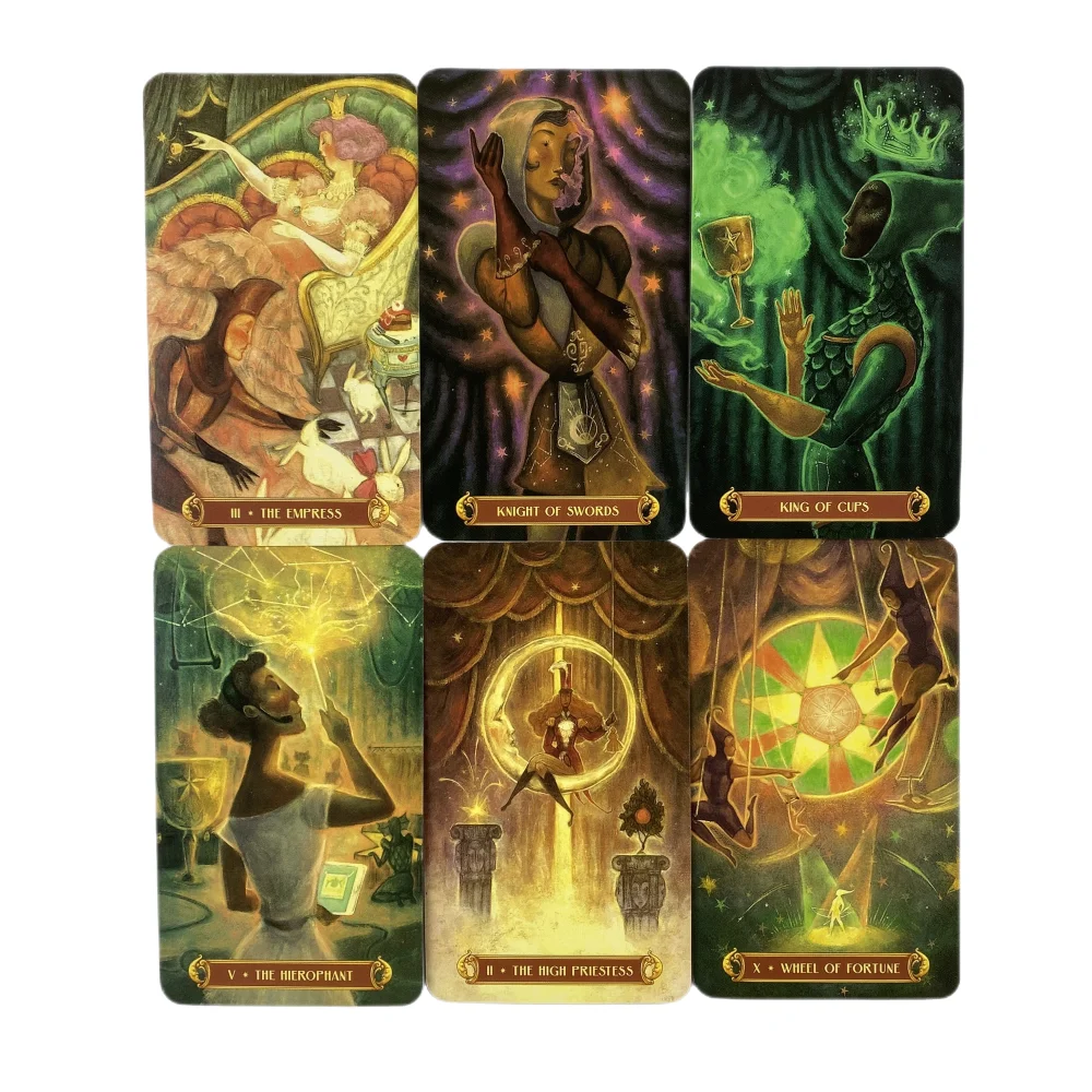 Cirque Du Tarot Cards A 78 Oracle English Visions Divination Edition Borad Playing Games