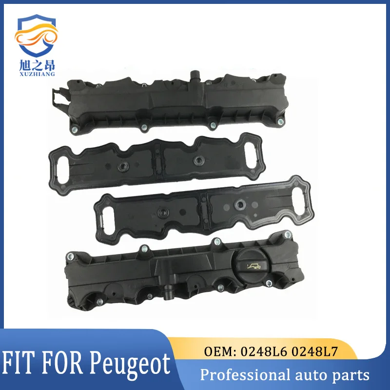 Aluminium 0248L6 0248L7 0248J6/J7 0248R5/R4 0249C6/G0 16V 1.6 Engine Valve Cover Assembly With Gasket for Peugeot 307 308 408