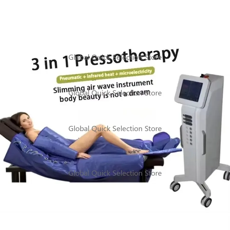 CE Approved Professional 3IN1 Infrar-ed Press Therapy Slimm-ing Blanket Clothes Suit Air Presstherapy Lymphatic Drainage Machine