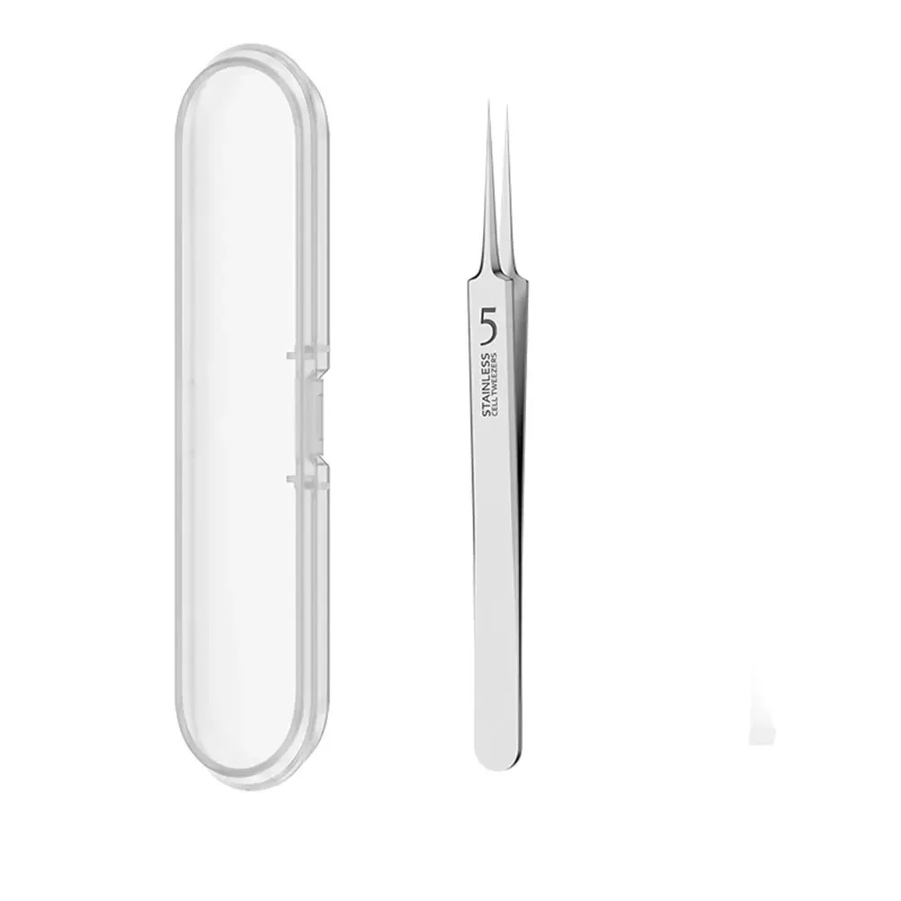 Pinzette di precisione per punti neri in acciaio inossidabile - Strumento per la rimozione dell'acne per la cura della pelle del viso Kit di bellezza professionale per estrattore di comedoni