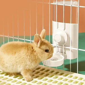 موزع مياه الأليفة التلقائي تغذية الأليفة معلقة وعاء زجاجة ماء حاوية طعام جرو القط أرنب غينيا خنزير موزع أعلى 8 مبيعات مغذي أوتوماتيكي للخنازير - رقم 6