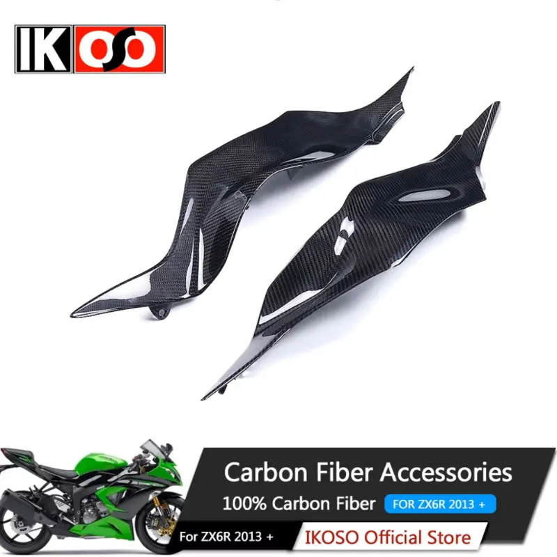 

Аксессуары для внешней модификации из углеродного волокна 3K для Kawasaki ZX6R ZX-6R 636 2013-2020, комплект обтекателя мотоцикла