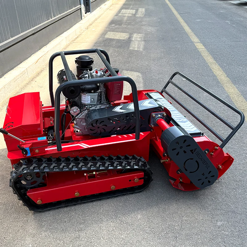 Customized Chinese Factory Hot zero Turn Robot Electric 24V Battery Remote Control Crawler Lawn Mower