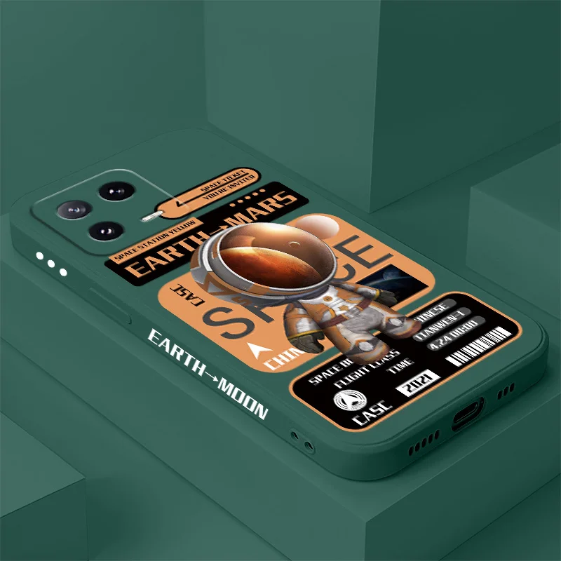 Old Astronaut Phone Case For Xiaomi Mi 15 14 14T 13 13T 12 12X 12T 12S 11 11T 10 10T 9 9T Pro Lite Liquid Silicone Cover