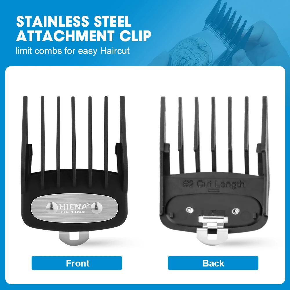 สีดําชุดหวีจํากัดผมClipper Guardsท่องเที่ยวหวีTrimmerจัดแต่งทรงผมเครื่องมือสิ่งที่แนบมาใช้งานร่วมกับ 1.5 มม.3 มม.4.5 มม.