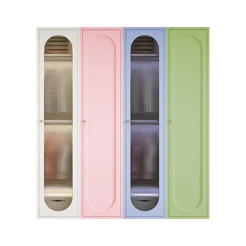 

Home Bedroom Steel Combination Wardrobe Modern Simple Wardrobe Metal Moisture-proof Locker Macaron