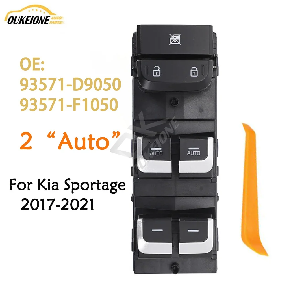Elektrischer Fensterheber-Steuerschalter vorne links für Kia Sportage 2017 2018 2019 2020 2021 93571-D9050 93571-F1050