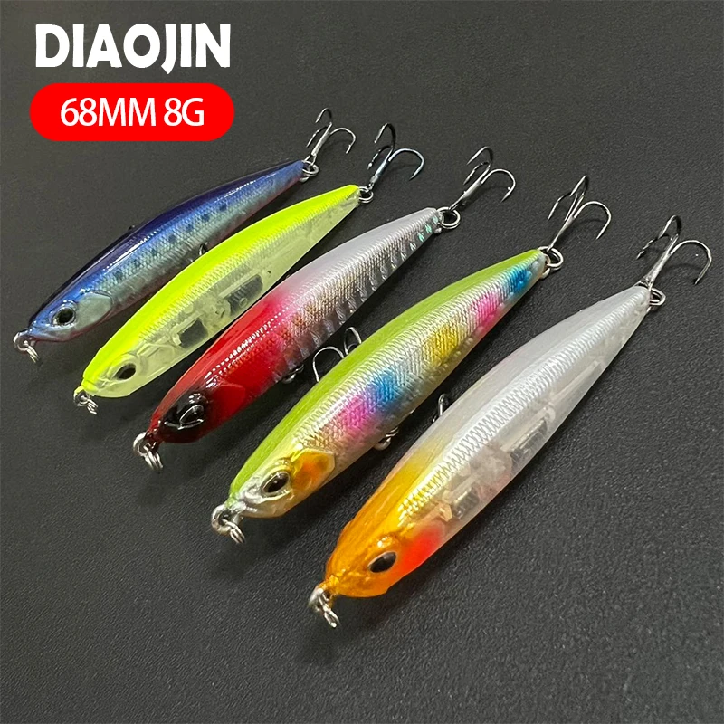 

Sinking Pencil 2024 Fishing Lure 68mm 8g Stickbait Japan DUO Bay RUF Seek 68S Sinking SeaBass Lure Fishing Saltwater Pesca