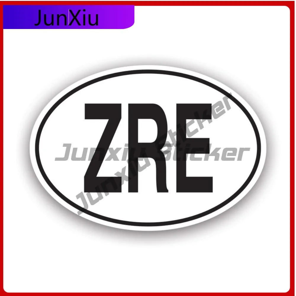 

Zre Democratic Republic Waterproof Scratch Resistant Racing For Truck Laptop Bumper Removable Easy Apply Decoration Anime Style
