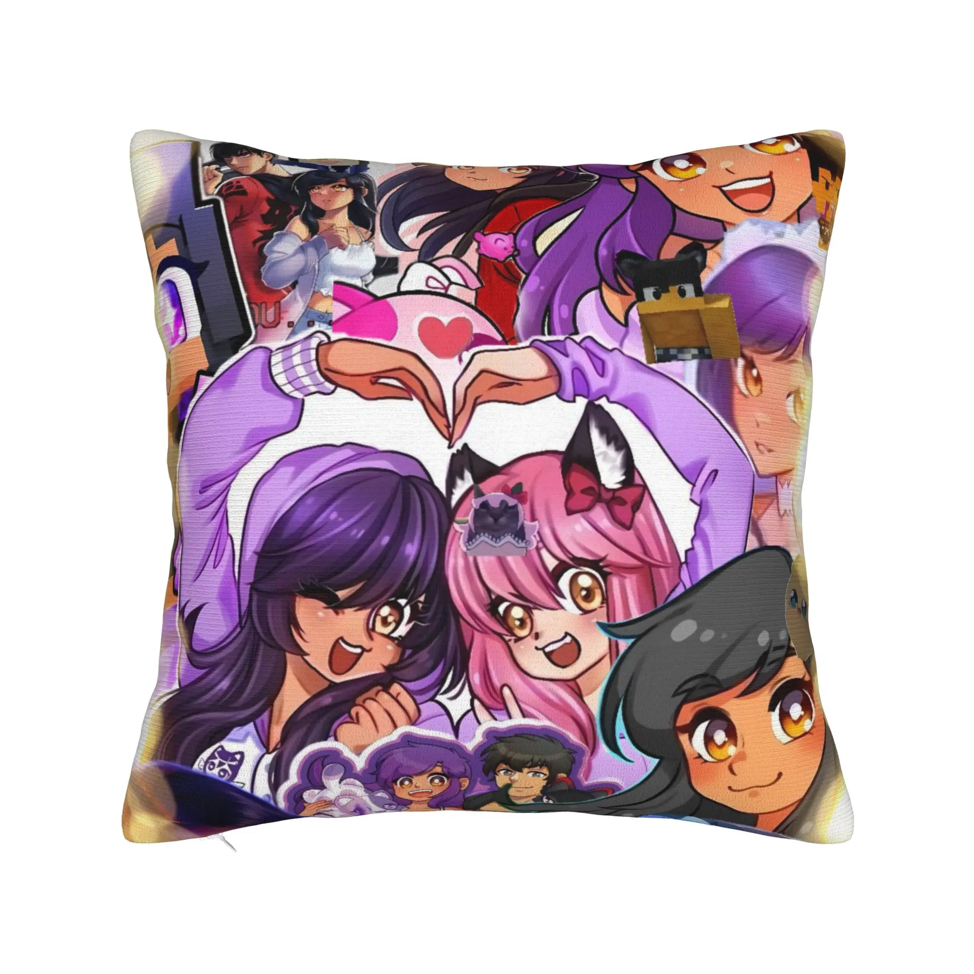 Pillow Case Royal Aphmau Fancy Outfit Pose Print  Pillow Cover For Office Car Home Decor Vintage Pillowcases