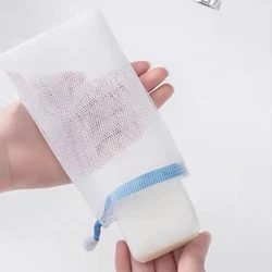 Color Clean Foaming Mesh Bag Portable Hangable Soap Saver Bag Bath Shower Foaming Mesh Net Cleansing Delicate Foam Network