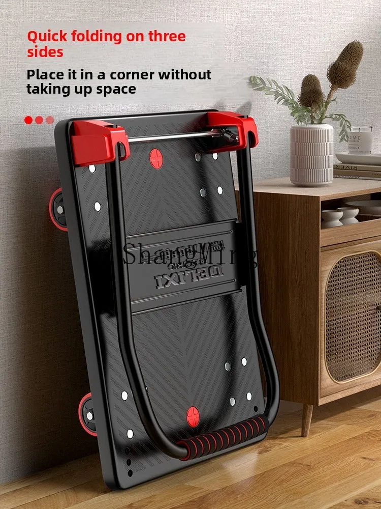 CL trolley Pull goods Handling trolley Household portable folding flatbed pick up express trolley