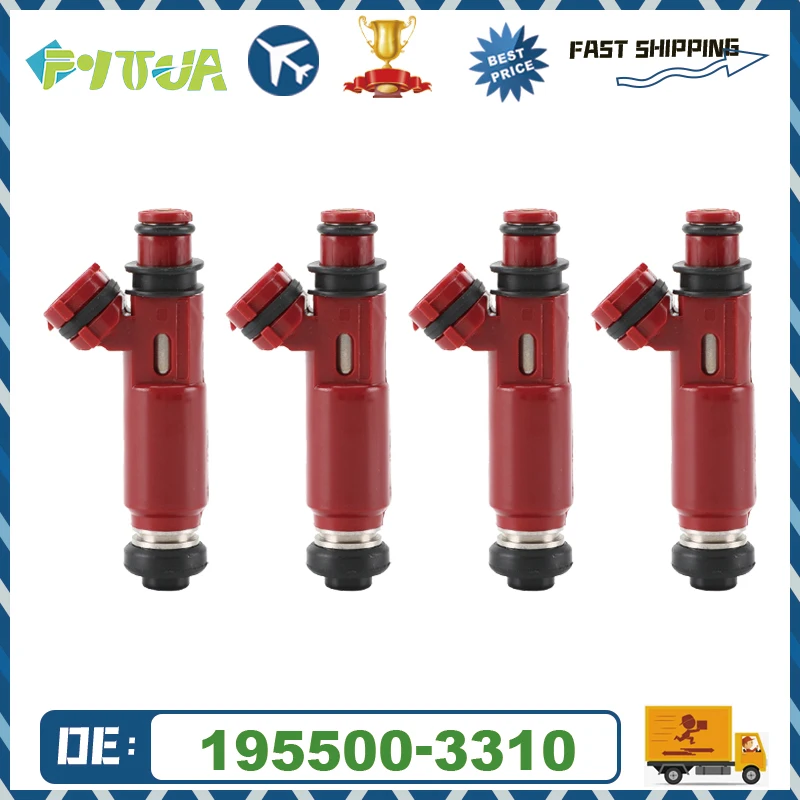 

4pcs Fuel injector 195500-3310 BP4W-13-250 For Mazda Miata 1999-2000 1.8L L4 FJ584