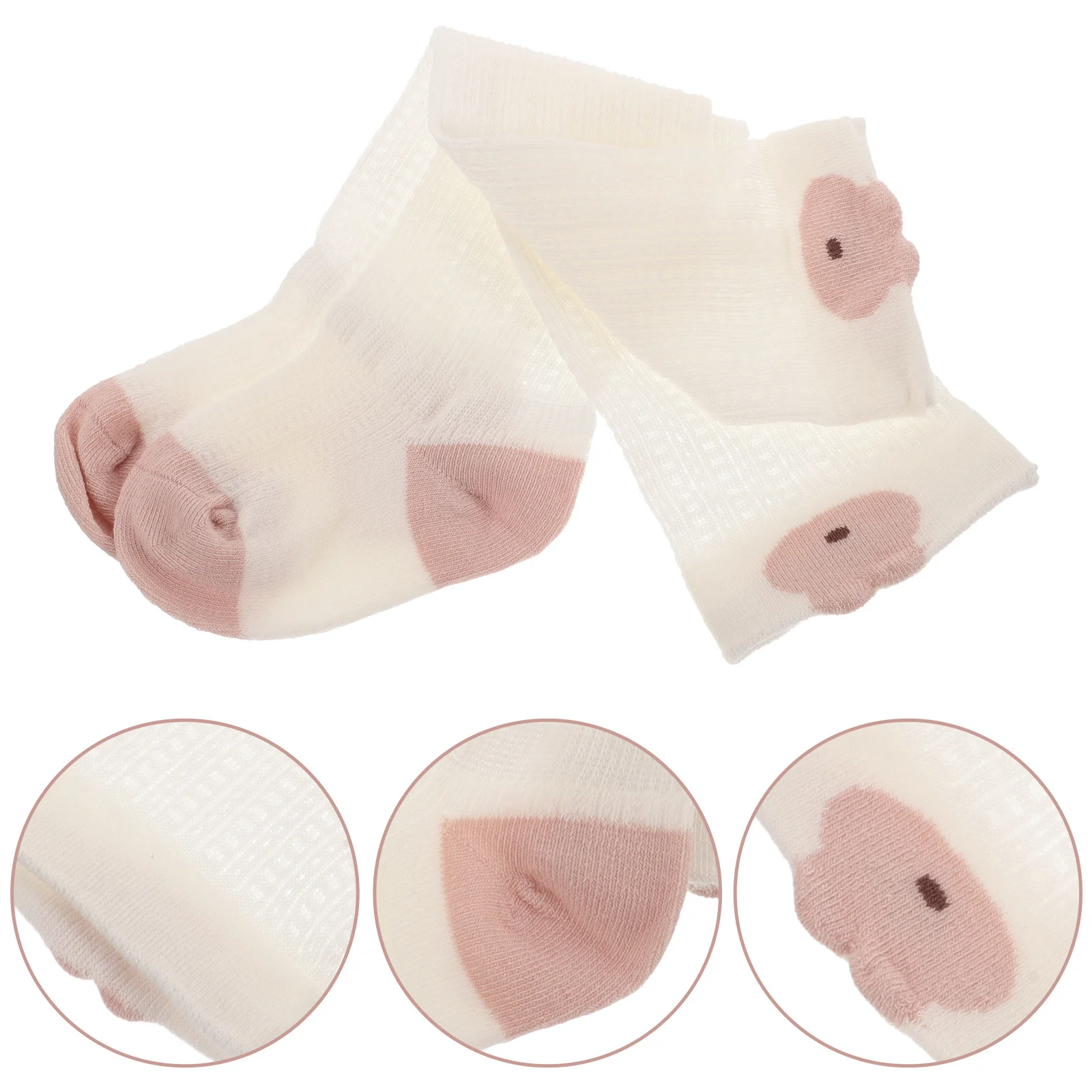 

1Pair Baby Cotton Socks Mosquito Proof High Tube Toddler Breathable Durable Socks for Girls Boys