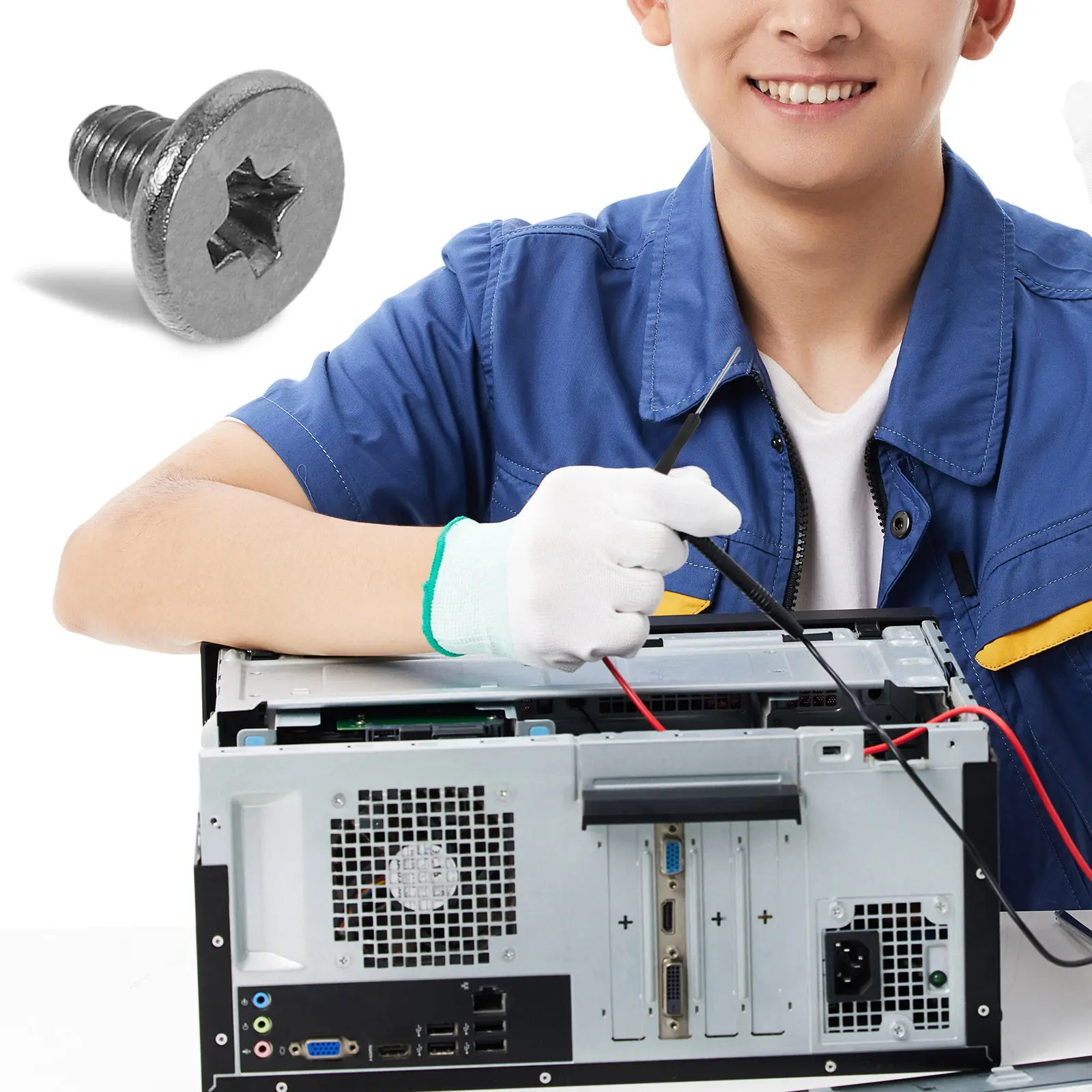 

1Set Premium Metal SSD Mounting Screw Kit M2x3mm for Laptops Mini Pcs M.2 SSD Installation Motherboard Replacement Hardware