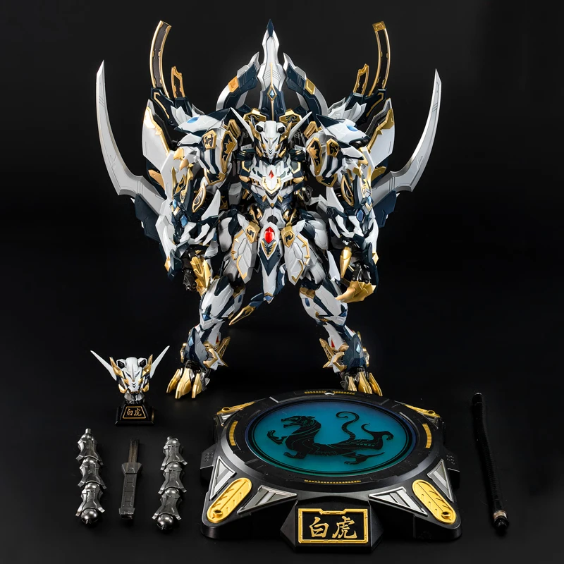 

Zangdao Four Holy Beasts White Tiger Reprint CD02 Action Figures Alloy Finished Mecha With Bonus Items Trendy Toys Surprise Gift