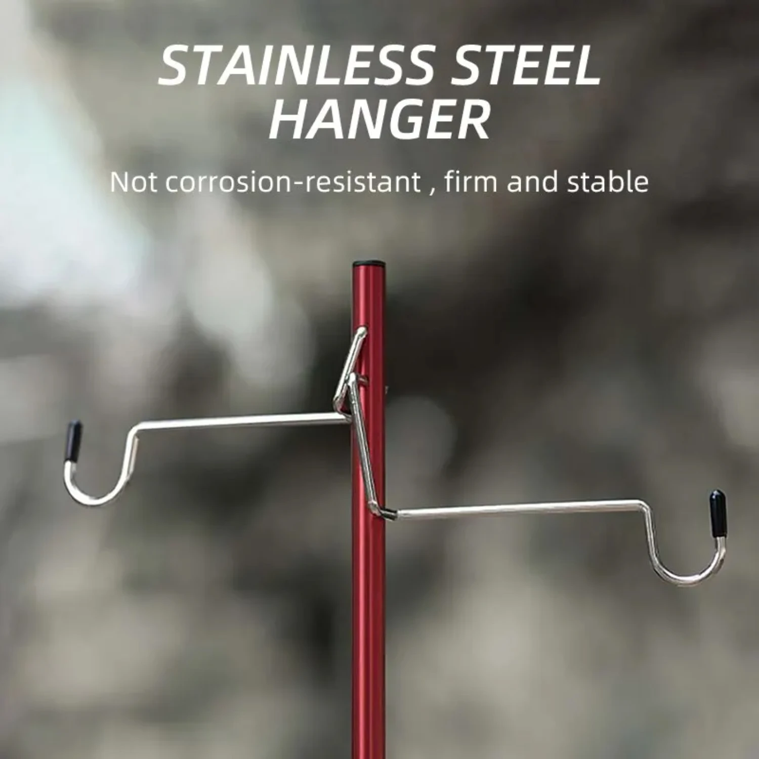 Portable Camping Lantern Stand Tabletop Hangers - Essential Gear for Tourists and Hikers - Convenient Outdoor Lighting Brackets