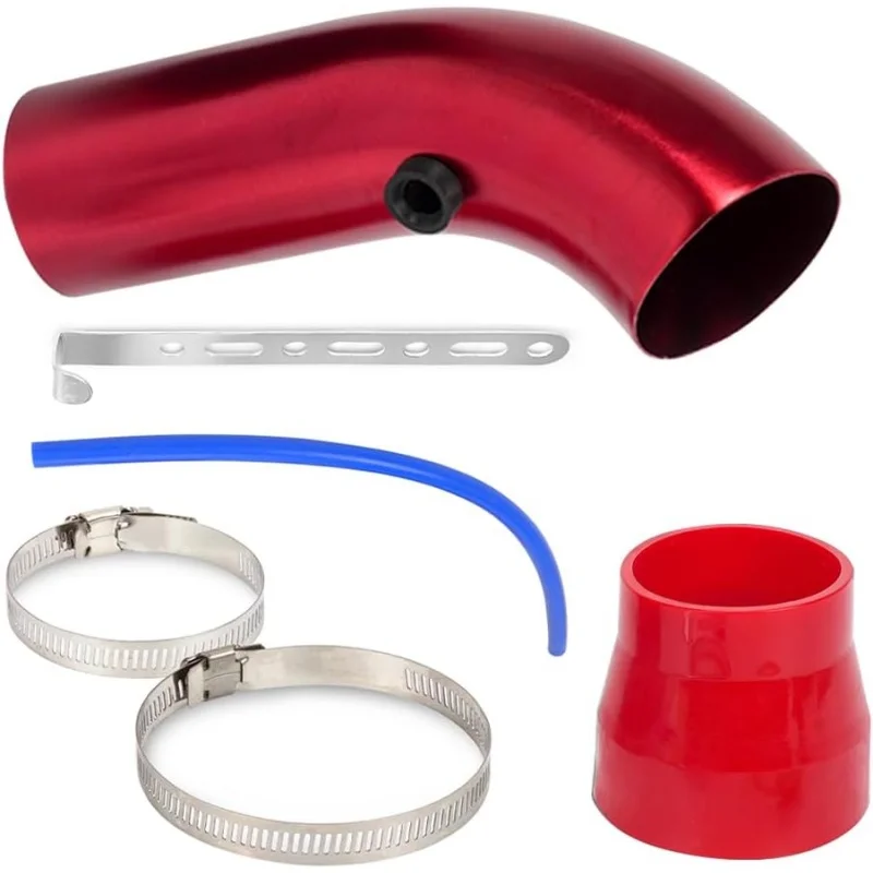 Premium Aluminum Mandrel-Bent Intake Tube Smooth Airflow for Filter Connections Turbo Intake Systems Universal Fit