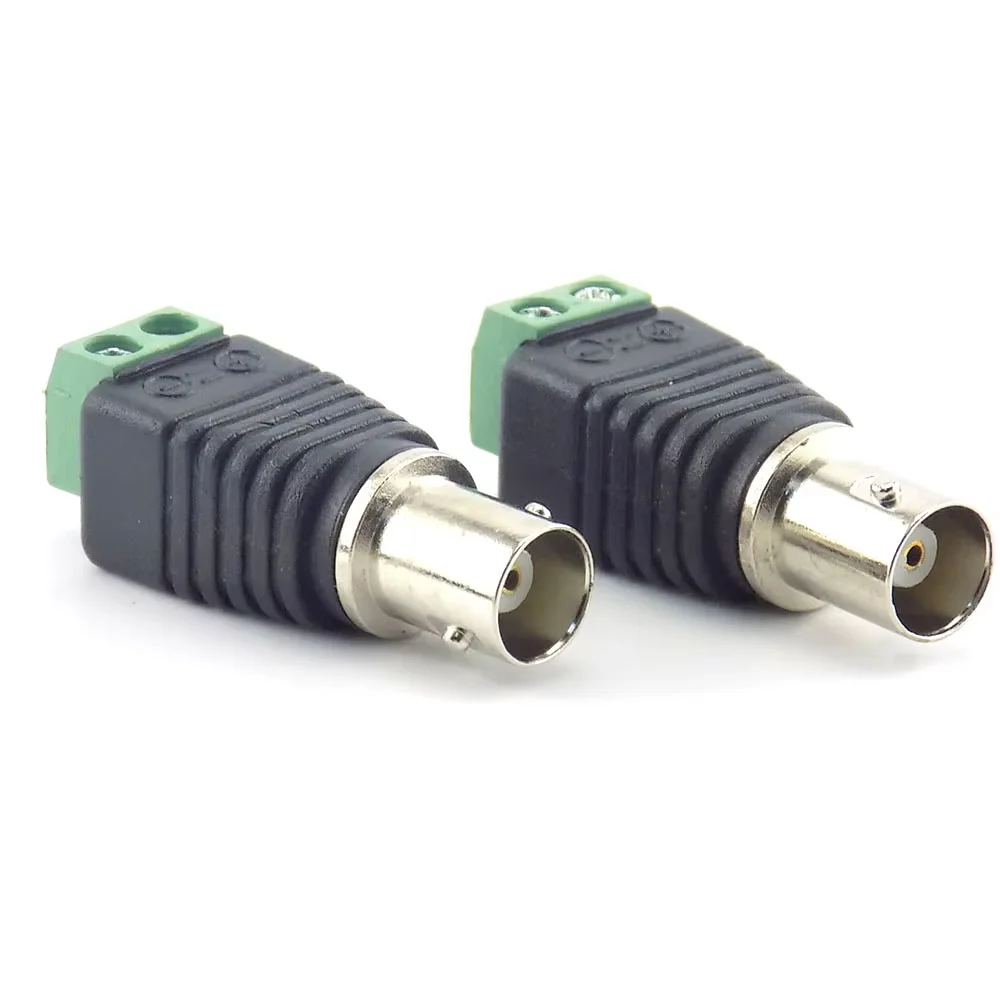 BNC Q9 Male Female Screw Plug Socket Connectors Connector Adapter Terminal Surveillance Camera UTP Balun Audio Video CCTV