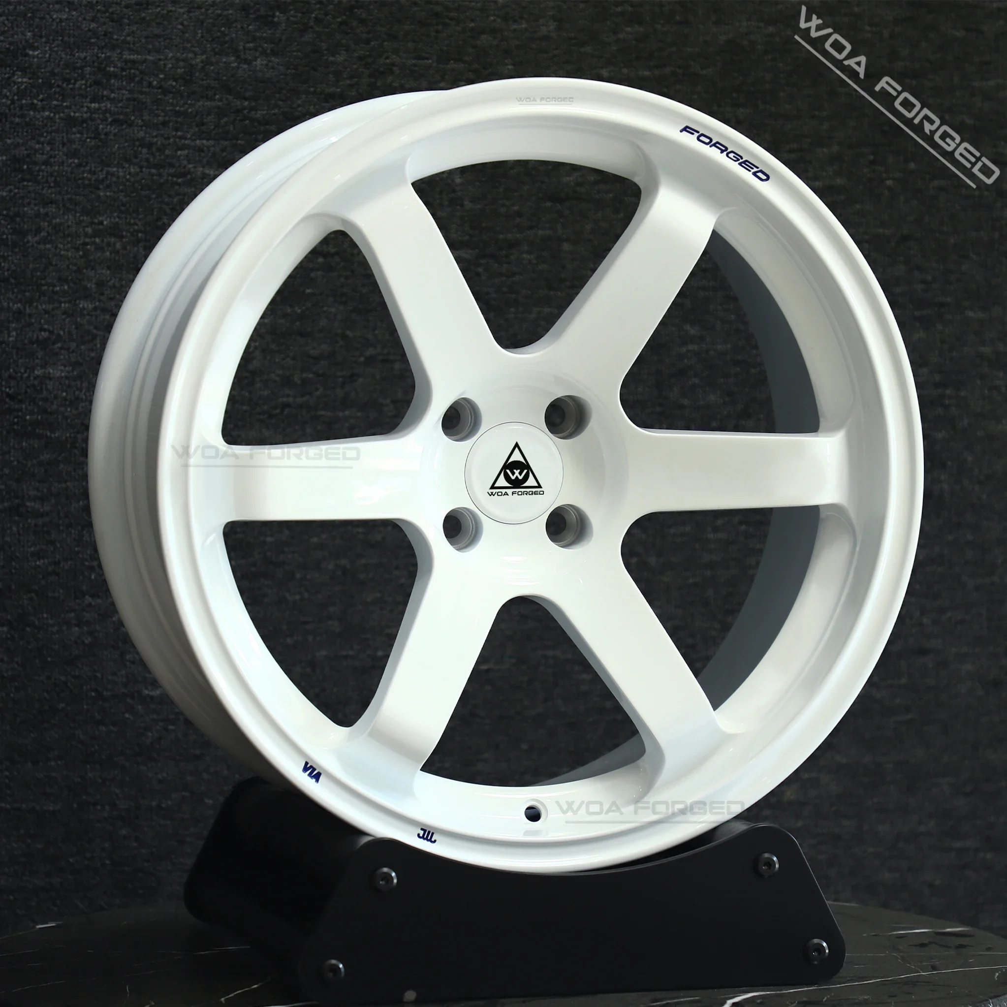For FORGED TE37 New Stylish Muscular Design White Chrome Polished Aluminum Rims 17-23 Inch Forged 5x114.3 Passenger Car Wheels 5