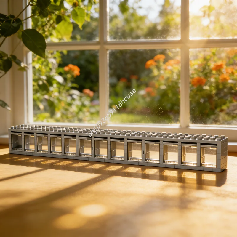 

540pcs MOC Creator Light Bluish Grey Minifig Modular Model Building Toys Christmas Gifts Blocks Construction Idea Education